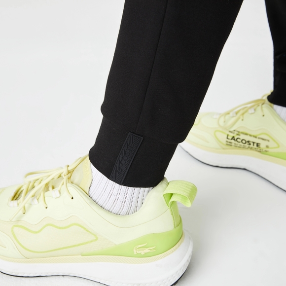 Mens Black Lacoste Size 7 Reflective Print Joggers SweatPants Size 2XL - Picture 10 of 11